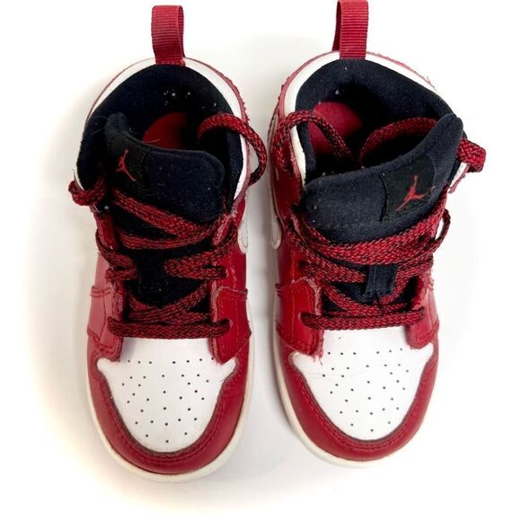 Nike Air Jordan 1 Mid BT Red Size 8C - Picture 4 of 9